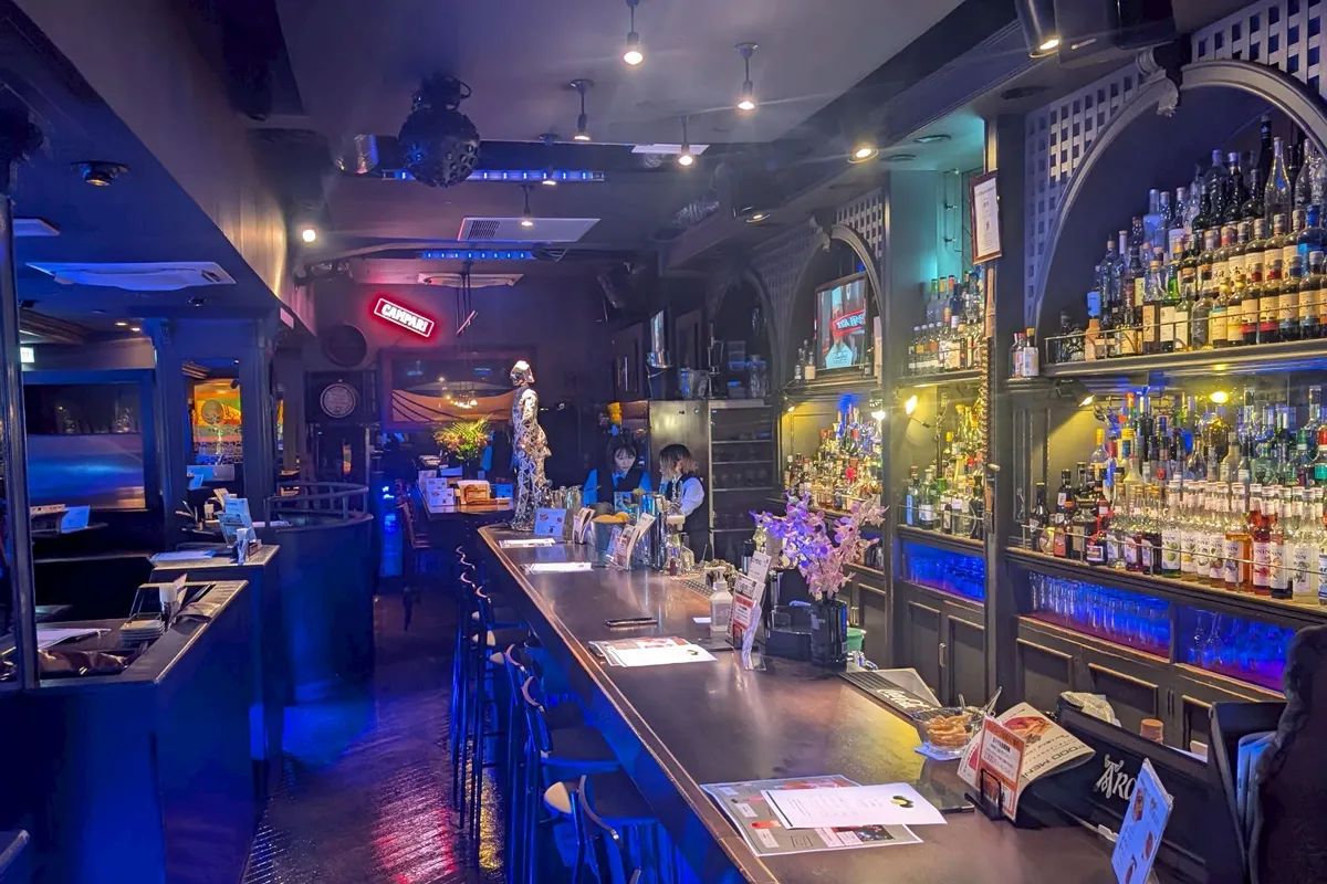 バーカウンター全景